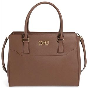 Salvatore Ferragamo Becky Large Leather Tote